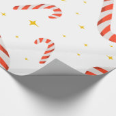 Kerstmis met Canes Holiday Cadeaupapier (Hoek)