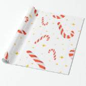 Kerstmis met Canes Holiday Cadeaupapier (Uitgerold)