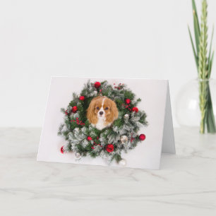Kerstmis met Cavalier King Charles Kaart
