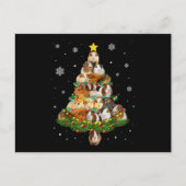 Kerstmis met cavia's — kerstmantel briefkaart (Voorkant)