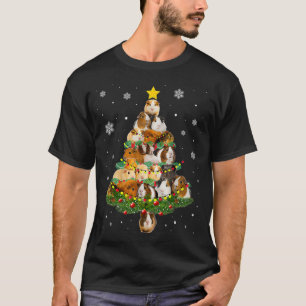 Kerstmis met cavia's — Santa Hat xmas Lights Pa T-shirt