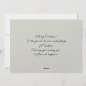 Kerstmis met charmante dieren Kerstmis Feestdagenkaart (Achterkant)