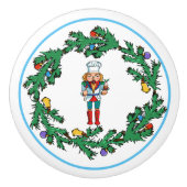 Kerstmis met Chef Nutkraker Keramische Knop (Voorkant)