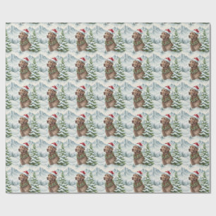 Kerstmis met Chesapeake Bay Retriever Cadeaupapier