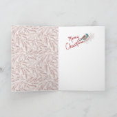 Kerstmis met Chickadee Feestdagen Kaart (Binnen)