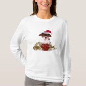 Kerstmis met Chihuahua-dames T-shirt (Voorkant)