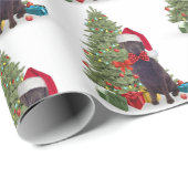 Kerstmis met chocolade Lab Cadeaupapier (Rol Hoek)