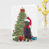 Kerstmis met chocolade Lab Kaart (Gele Bloem)