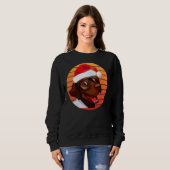 Kerstmis met chocolade Lab Trui (Voorkant volledig)