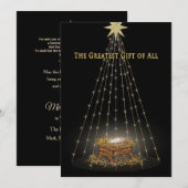 Kerstmis met Christelijke feestdag met kerstcadeau Feestdagenkaart (Voorkant / Achterkant)