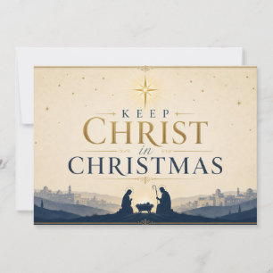 Kerstmis met Christus in het middelpunt Modern Chr Feestdagenkaart
