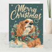 Kerstmis met Cocker Spaniel Kaart (Voorkant)