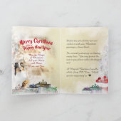 Kerstmis met Collie & Kitten - volledig versierd Feestdagen Kaart (Binnen)