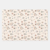 Kerstmis met Cozy Boho stijl Inpakpapier Vel (Voorkant)