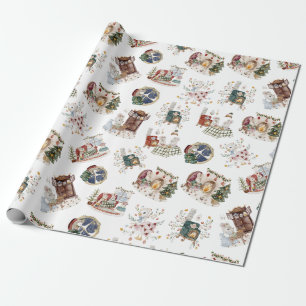 kerstmis met Cozy Little One op Home Gift Cadeaupapier