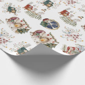 kerstmis met Cozy Little One op Home Gift Cadeaupapier (Hoek)