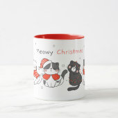 Kerstmis met Cute Cats Mok (Midden)