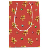 Kerstmis met Cute Gingerbrood Medium Cadeauzakje (Voorkant)