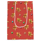 Kerstmis met Cute Gingerbrood Medium Cadeauzakje (Achterkant)