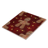 Kerstmis met Cute Gingerbrood Tegeltje (Zijkant)