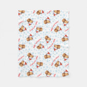 Kerstmis met Dachshund Fleece Blanket (Voorkant)