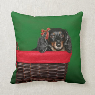 Kerstmis met Dachshund Kussen