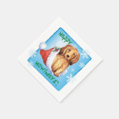 Kerstmis met Dachshund Napkins Servet (Hoek)