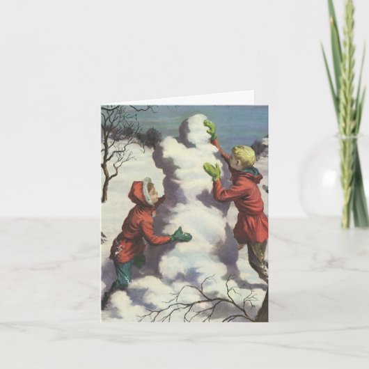 Kerstmis met dank uit het verleden bedankkaart (Voorkant)