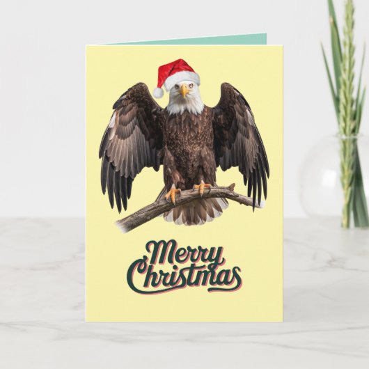Kerstmis met de Amerikaanse Zeearend Feestdagen Kaart (Voorkant)