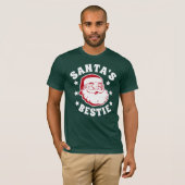 Kerstmis met de Bestie Modern Green voor kerstmis T-shirt (Voorkant volledig)