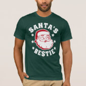 Kerstmis met de Bestie Modern Green voor kerstmis T-shirt (Voorkant)