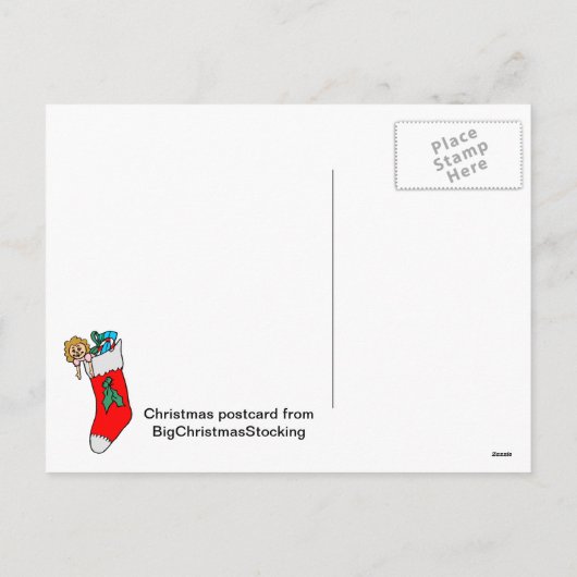 Kerstmis met de elven feestdagenkaart (Achterkant)