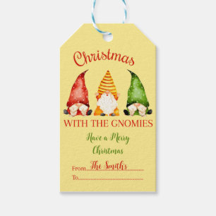 Kerstmis met de Gnomen Gift-Labels Cadeaulabel
