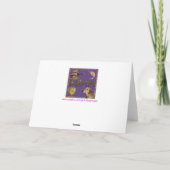 Kerstmis met de gouden kerstman feestdagen kaart (Achterkant)