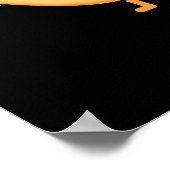 Kerstmis met de hap-taart Funny kerstmis Pun Dark  Poster (Hoek)