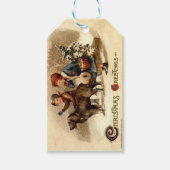 Kerstmis met de hond cadeaulabel (Voorkant)