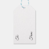 Kerstmis met de hond cadeaulabel (Achterkant)