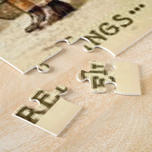 Kerstmis met de hond legpuzzel (Zijkant)