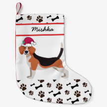 Kerstmis met de hond van Beagle met de aangepaste 