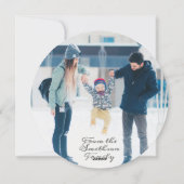 Kerstmis met de juffrouw van Piglet Bow met de gro Feestdagenkaart (Achterkant)