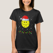 Kerstmis met de kerstbal Santa Hat Holiday T-shirt (Voorkant)