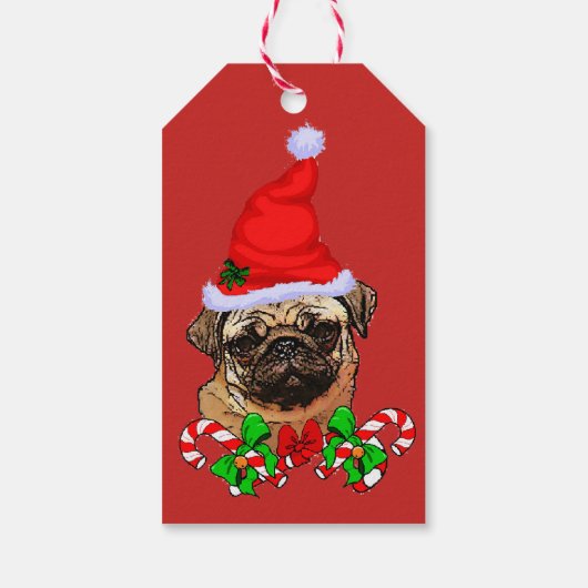 Kerstmis met de kerstbeker cadeaulabel (Achterkant)