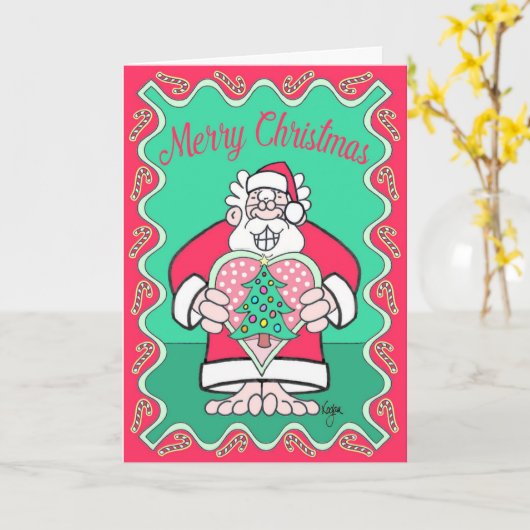 KERSTMIS MET de Kerstkaart van het "HART" Kaart (Gele Bloem)