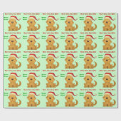 Kerstmis met de kerstman cadeaupapier (Vlak)