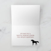 Kerstmis met de kerstman, de hartenmaan en de unic feestdagen kaart (Binnen)