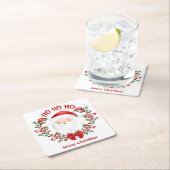 Kerstmis met de kerstman kartonnen onderzetters (Insitu)