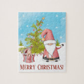 Kerstmis met de kerstman legpuzzel (Verticaal)