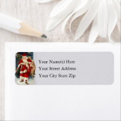 Kerstmis met de kerstman van de kerstman uit het o etiket (Insitu)