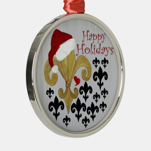 Kerstmis met de kerstmis metalen ornament (Rechts)