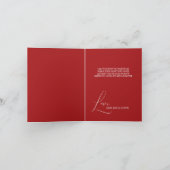 Kerstmis met de kerststaart van Santa Cat Kaart (Binnen)